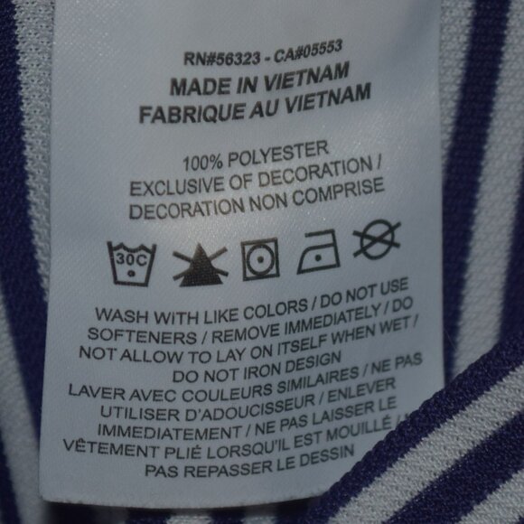 NIKE GOLF DRI-FIT Men's Sz M Purple Striped Polo Shirt - Picture 3 of 7